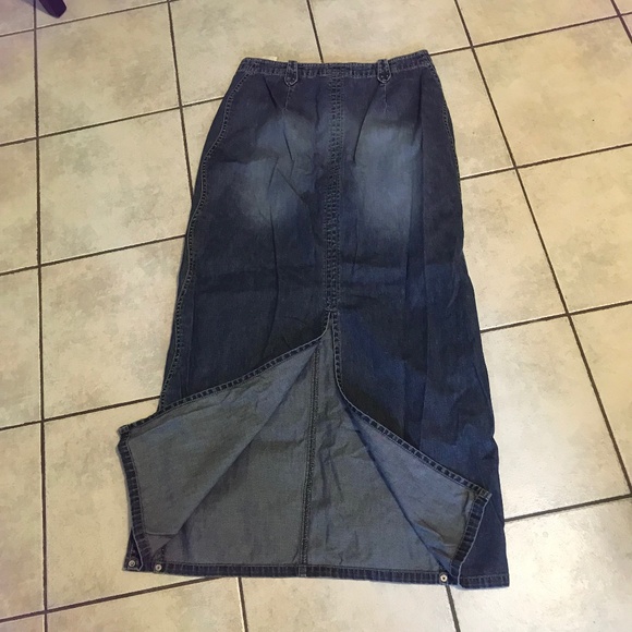 Vintage S.Oliver maxi denim distressed skirt - Picture 9 of 15